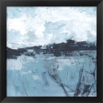 Framed Blue Coast Abstract I Print