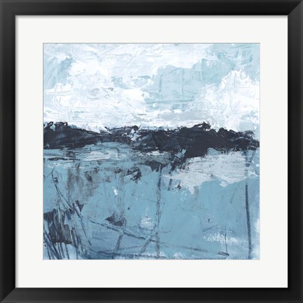 Framed Blue Coast Abstract II Print