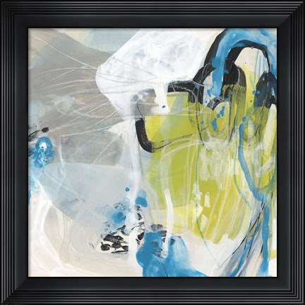 Framed Sea Circles I Print