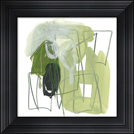 Framed Jade Schematic II Print