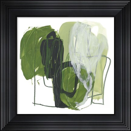 Framed Jade Schematic VI Print