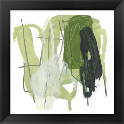 Framed Jade Schematic VII Print