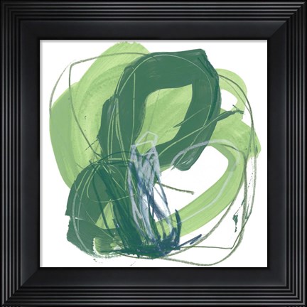 Framed Jade Schematic IX Print