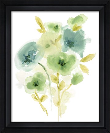 Framed Meadow Bouquet II Print