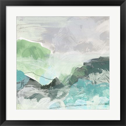 Framed Ocean Hillside I Print