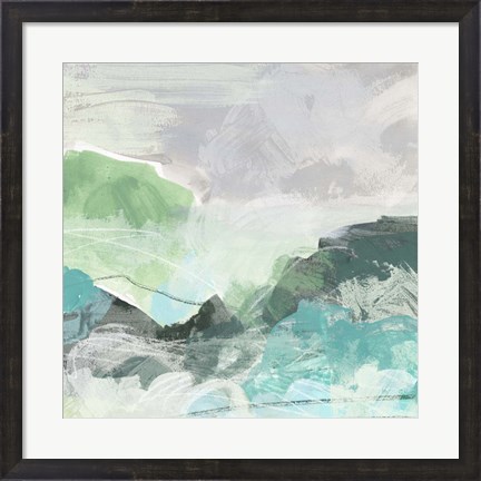 Framed Ocean Hillside I Print