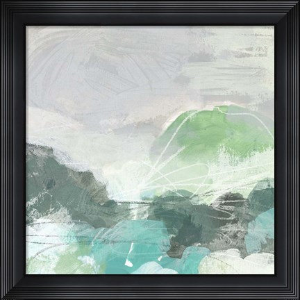 Framed Ocean Hillside II Print