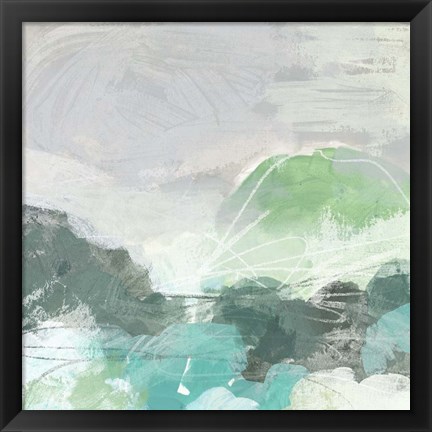 Framed Ocean Hillside II Print