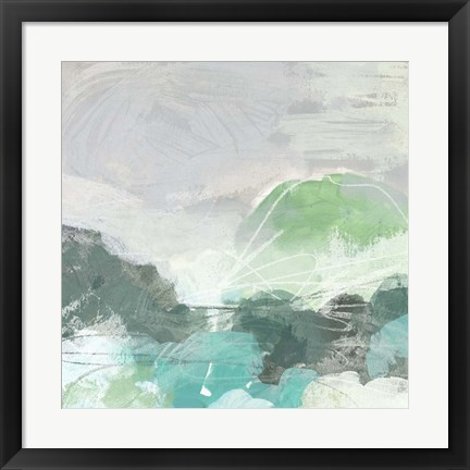 Framed Ocean Hillside II Print