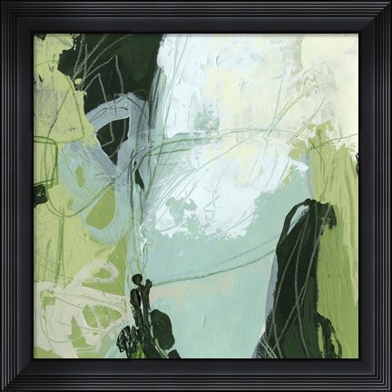 Framed Verdant Vortex I Print