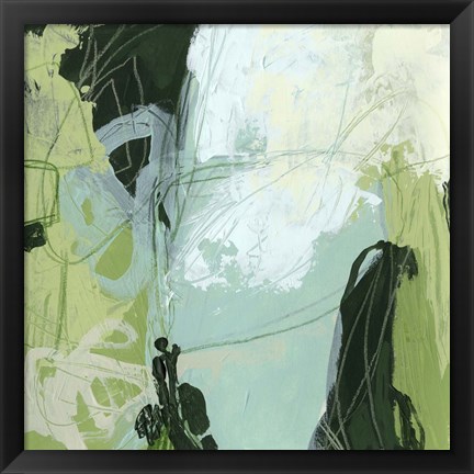 Framed Verdant Vortex I Print