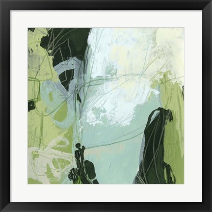 Framed Verdant Vortex I Print