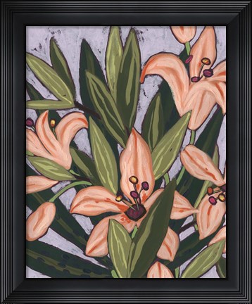 Framed Island Lily I Print