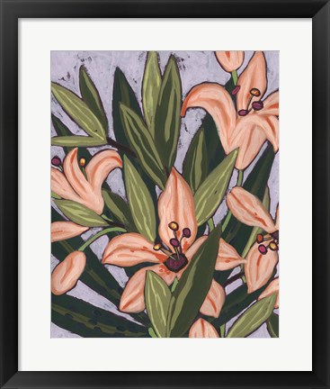 Framed Island Lily I Print