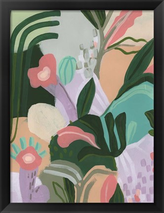 Framed Jungle Jigsaw I Print