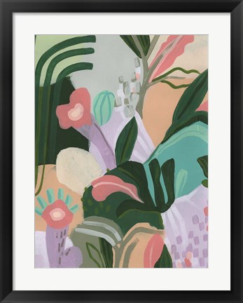 Framed Jungle Jigsaw I Print