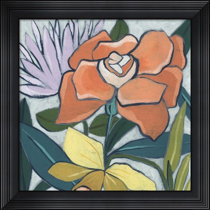 Framed Window Box Garden I Print