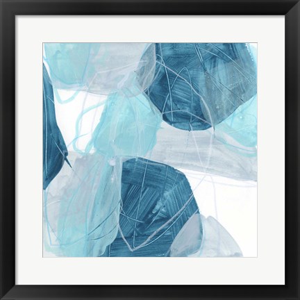 Framed Blue Trance II Print