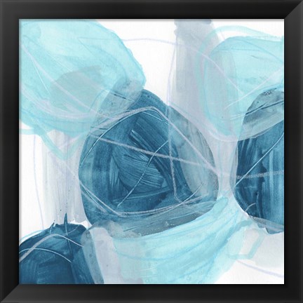 Framed Blue Trance III Print