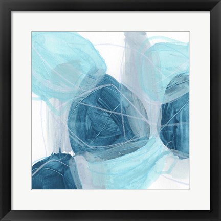 Framed Blue Trance III Print