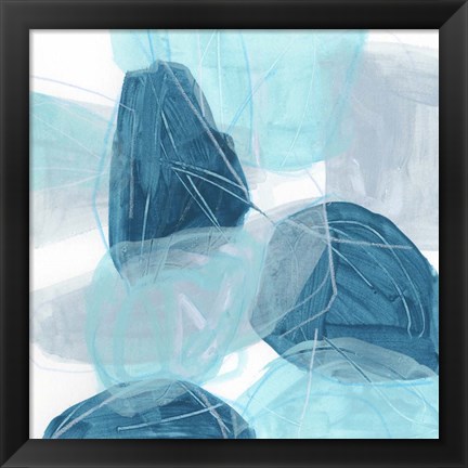 Framed Blue Trance IV Print