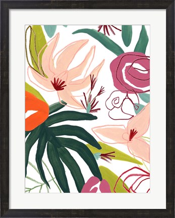 Framed Tropical Confetti III Print