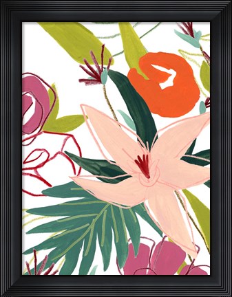 Framed Tropical Confetti IV Print