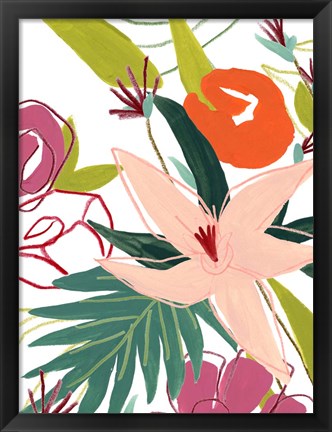 Framed Tropical Confetti IV Print