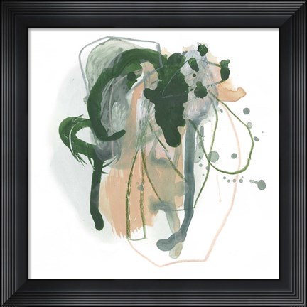 Framed Terracotta Tangle II Print