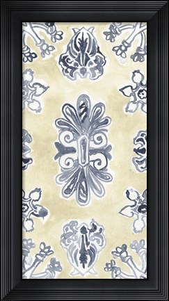 Framed Parchment Motif I Print