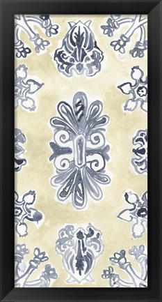 Framed Parchment Motif I Print