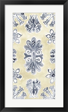 Framed Parchment Motif I Print