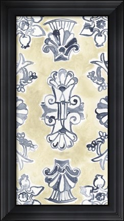 Framed Parchment Motif II Print