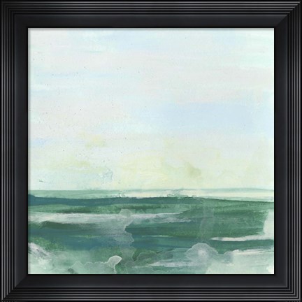 Framed Seafoam Syllogism I Print