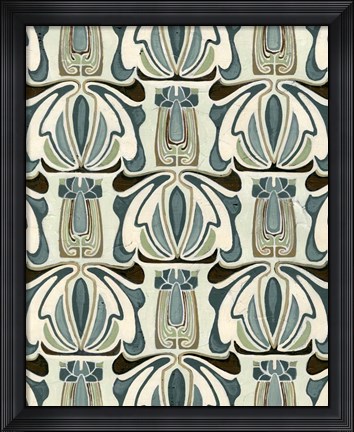 Framed Deco Parlor Pattern I Print