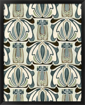 Framed Deco Parlor Pattern I Print