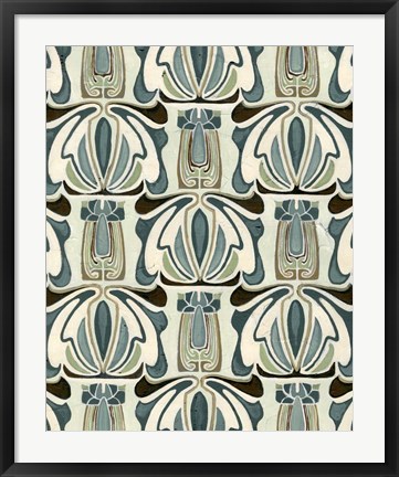 Framed Deco Parlor Pattern I Print