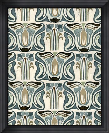 Framed Deco Parlor Pattern II Print