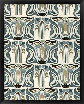 Framed Deco Parlor Pattern II Print