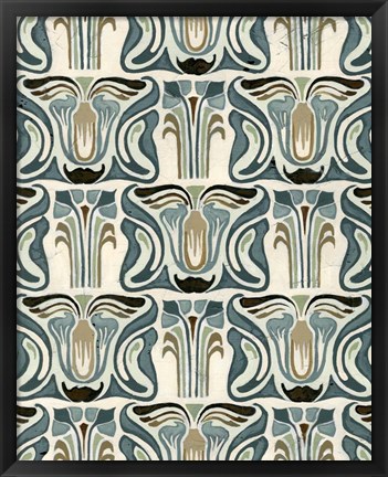 Framed Deco Parlor Pattern II Print