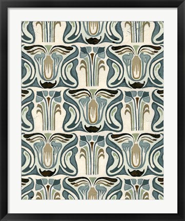 Framed Deco Parlor Pattern II Print