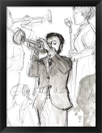 Framed Jazz Sketchbook II Print