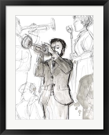 Framed Jazz Sketchbook II Print