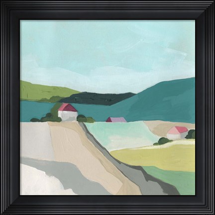 Framed Farm Vista I Print