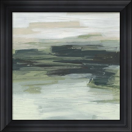 Framed Moss Fields I Print