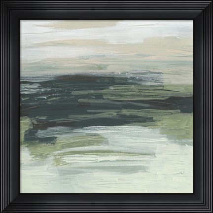 Framed Moss Fields II Print