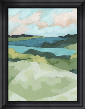 Framed River Prism I Print