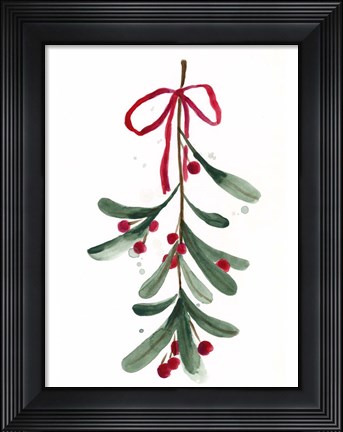 Framed Warm Winter Wishes V Print