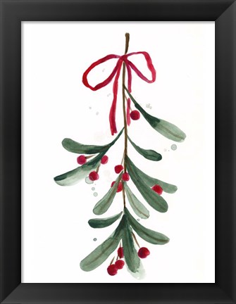 Framed Warm Winter Wishes V Print