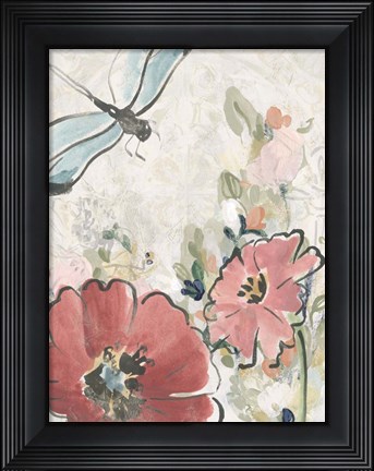 Framed Meadow Spring I Print